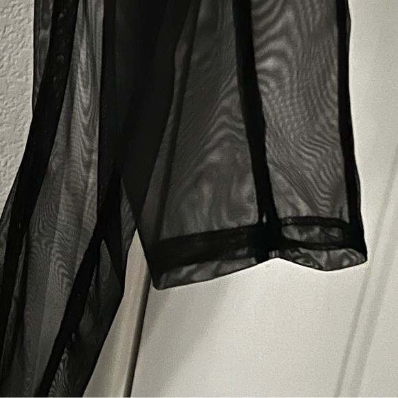 No Vacancy | Black Mesh Jumpsuit with Cold Shoulders, size large. EUC catsuit - Picture 5 of 12